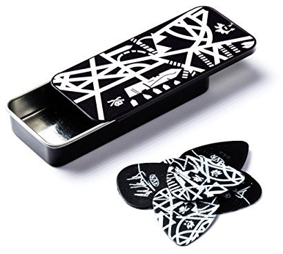 JIM DUNLOP Plektrum Eddie Van Halen, Starbody, Schachtel aus Metall mit 6 Stück
