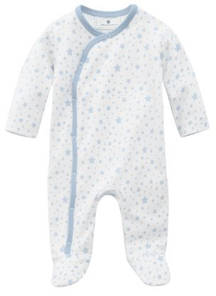 Bellybutton Kids Baby - Jungen Strampler Bellybutton Kids Schlafstrampler mit Sternen, 10962-40248, Gr. 74, Blau (stars light blue)