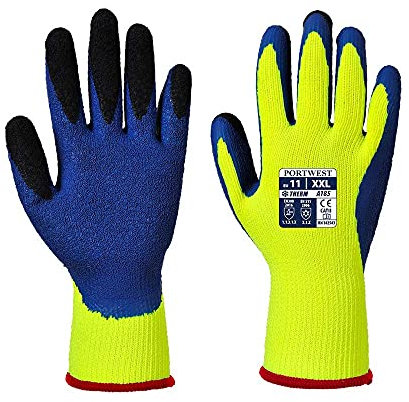 Portwest A185 Cold Protection Duo-Thermal Glove Yellow/Blue, X-Large