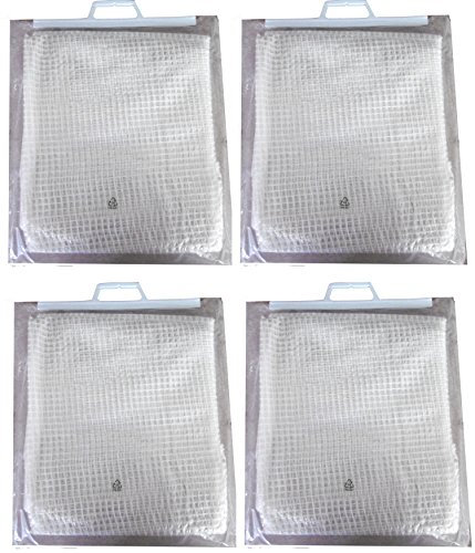 EXCOLO 24 qm 4 x Gitterfolie 2 x 3 Meter transparent weiß Abdeckung Windschutz Sichtschutz Schutz