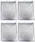 EXCOLO 24 qm 4 x Gitterfolie 2 x 3 Meter transparent weiß Abdeckung Windschutz Sichtschutz Schutz