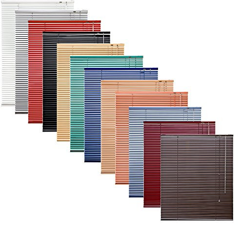 Garduna ALU Jalousie # schwarz 60 x 220cm für TÜREN # - viele Farben & Größen