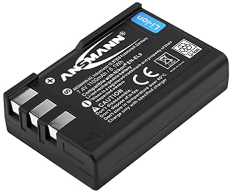 ANSMANN 5044133/05 A-NIK EN EL 9 Li-Ion Digicam Akku 7,4V/1300mAh für Nikon Foto Digitalkamera
