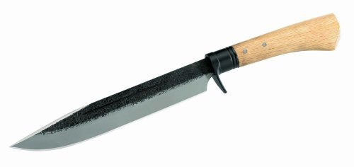 Herbertz Outdoormesser, AISI 420, Holz-Griff, Holzscheide
