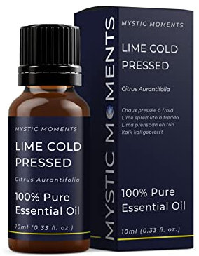 Mystic Moments | Olio essenziale pressato a freddo da lime 10 ml - olio puro e naturale per diffusori, aromaterapia e massaggio miscele senza OGM vegano