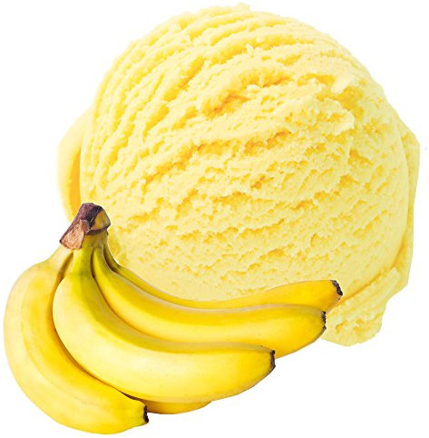 Banane Geschmack 1 Kg Gino Gelati Eispulver für Milcheis Softeispulver Speiseeispulver