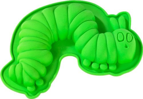 Raupe Nimmersatt 20555 Silikonbackform, Grün