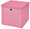 1 Stück Faltbox Rosa 28 x 28 x 28 cm Aufbewahrungsbox faltbar mit Deckel