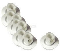 Panier rôle Panier inférieur Lave-vaisselle Lot de 8 34 mm épaisseur : 12 mm