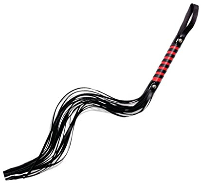 Sportsheets International S&m Red and Black Stripe Flogger