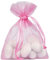 Organzabeutel 10 Stück rosa ca. 7,5 x 10 cm - Organza Beutel Täschen Säckchen stx.2462