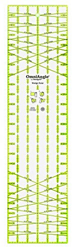 Omnigrid Omni Angle 6 x 24 Wedge Ruler Quilt-Lineal, farblos, 6 x 24