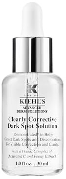 KIEHL'S Clearly Corrective Dark Spot Solution, 30 ml, schnell wirkendes Gesichtsserum zur Verminderung dunkler Flecken, reduziert Hautverfärbungen