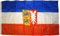 trends4cents SCHLESWIG-HOLSTEIN MIT WAPPEN Fahne, 250 x 150 cm