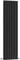 Milano Aruba Black Vertical Double Oval Panel Radiator - 1780mm x 472mm