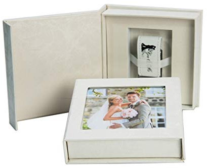 Elegantdisk USB-Stick You&Me mit USB-Box. Hochzeit Design. USB 3.0 (Weiss, 32, GB)