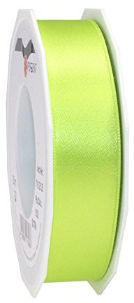 Präsent C.E. Pattberg Satin hellgrün, 25 m Satinband zum Einpacken von Geschenken, 25 mm Breite, Geschenkband zum Dekorieren & Basteln, Dekoband, Anlass