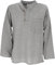 GURU SHOP Nepal Fischerhemd, Goa Hippie Hemd, Yogahemd, Freizeithemd - Grau, Herren, Baumwolle, Size:M
