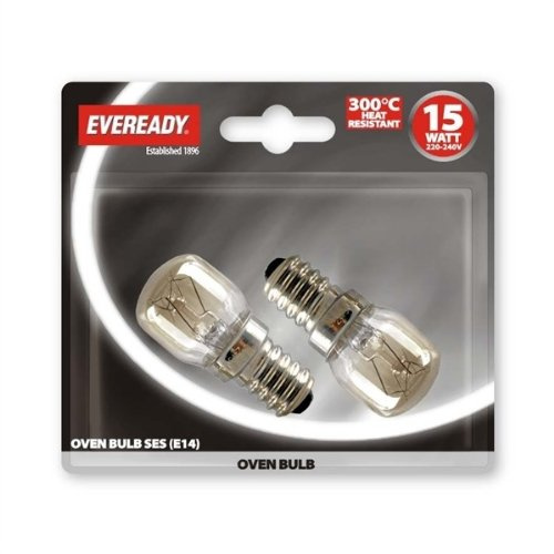 15W SES Oven Bulb BLIST X2 S1021*