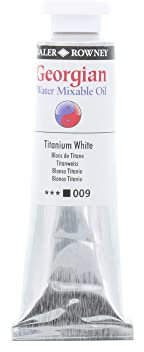 Daler Rowney - OLEO SIN OLOR AL AGUA GEORGIAN 37 ML - 009 TITANIUM WHITE/BLANCO TITANIO