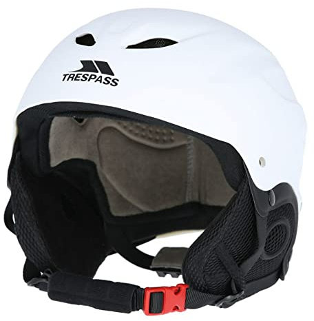 Trespass Adults Skyhigh Protective Snow Sport Ski Helmet (L) (White)