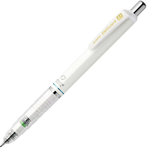 Zebra Druckbleistift, Del Guard, 0,7 mm, Weiß (P-MAB85-W)