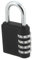 Marksman 59133C 4 Digit Combination Padlock - Zinc Alloy, Black, 40mm