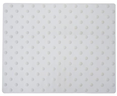 Dalle podotactile caoutchouc - 620mm - blanc