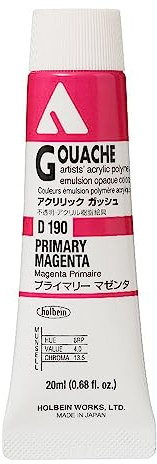 Holbein acrylic La gouache primary magenta D190 20ml (6 Nos.)