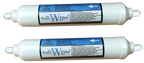 Kühlschrank Wasser Filter kompatibel GE, LG, Samsung, Daewoo, Bosch externer Inline Filter QuickFit pushfittings 2 Pack