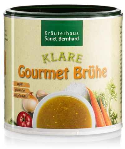 Sanct Bernhard Klare Gourmet-Brühe rein pflanzlich und ohne Geschmacksverstärker, Inhalt 340 g