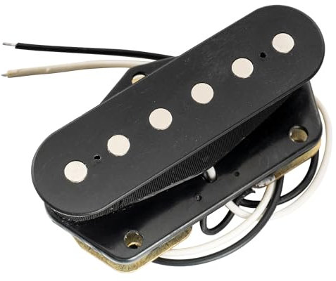 Musiclily Micro chevalet à simple bobinage pour guitare électrique type Telecaster, Noir