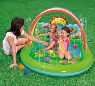 Intex - CENTRO DE JUEGOS HINCHABLE SPRAY 57421 - W12773