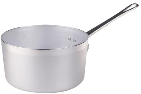 Pentole Agnelli Family Cooking Alluminio Casseruola Alta con Manico, 26 cm