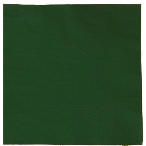 Dark Green Tissue 40cm 3ply Dinner Napkins Pack 100