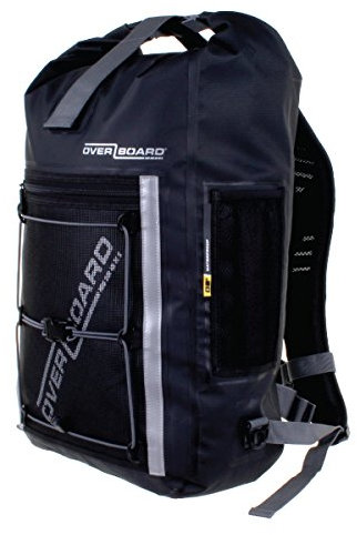 Overboard OB1146BLK Wasserdichter Rucksack Sports 30 Liter Schwarz, 50 x 45 x 6 cm