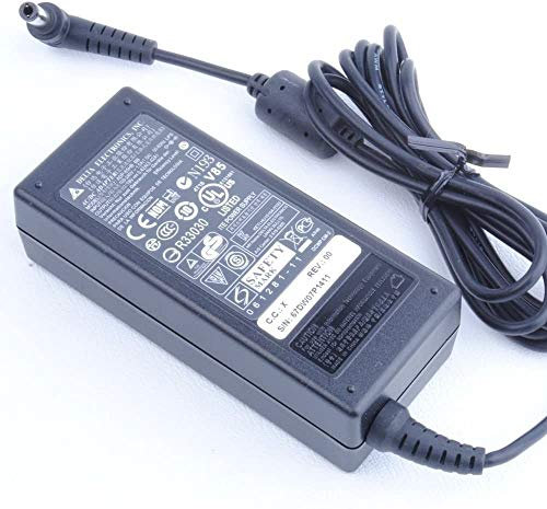 65W Laptop AC Adapter Charger for Toshiba Satellite L450-17P L670-12J C650D-12J C660-2N9 C660-1LD C660-2N8 C660-258 C660-2KH C660-2EL C660-23T C660-28T C660D-1HK - Delta Electronics Laptop Notebook Power Supply with UK Power Cord - 19V 3.42A Pin Size 5.5 x 2.5 mm