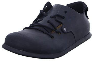 Montana Black Leather Adults Lace up Shoes