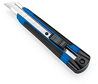 Dahle Allround Cutter (18 mm Abbrechklinge, für leichte Montage- und Heimwerkerarbeiten, inkl. 2 Ersatzklingen) blau / schwarz