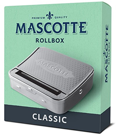 Mascotte® Metall Rollbox | Klassisches Premium Drehmaschine für Zigaretten | Manueller Tabak Roller
