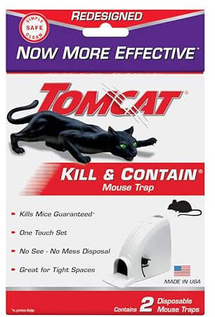 Tomcat Kill & Contain Mausefalle, nie Wieder einen Toten Nager sehen, 2 Fallen