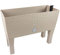 Jardinera Rato 72 litros con riego en color blanco 80 x 33 x 65 cm con patas