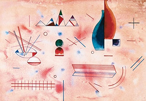 1art1 Wassily Kandinsky Stützender Stab, 1933, 3-Teilig Selbstklebende Fototapete Poster-Tapete 360x250 cm
