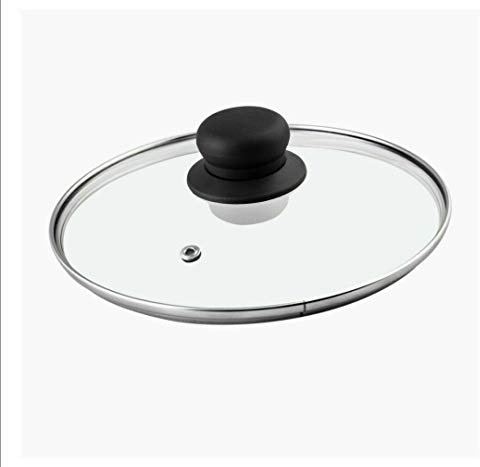 3 in 1 24/26/28 Cm Vented Frying Pan Saucepan Glass Lid Cover