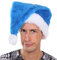 Marco Porta Nikolausmütze Royalblau Plüschmütze Weihnachtsmann