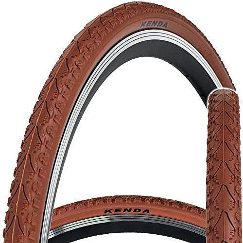KENDA KHAN K935 700 x 38C Fahrradreifen Trekking Tourist City Urban Bike Reifen (braun)