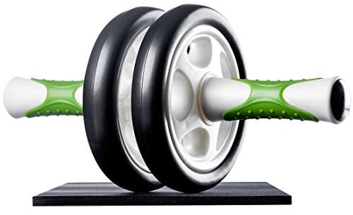 Ultrasport AB Roller Bauchtrainer-Modell 2012, Weiß/Grün, 34x1x16 cm