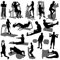 Bilderwelten Wandtattoo No.469 Fitness Set, Größe HxB:30cm x 30cm