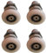 4 X Duschtuer Rollenfuehrungswagen Ersatzduschtuer Rollenrades Laufraddurchmesser 27mm