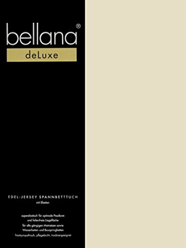 bellana® Deluxe Spannbetttuch für Wasserbetten und Boxspringbetten, 180-200 x 200-220 cm, Sand